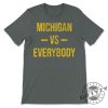 Michigan Vs Everybody Vintage Weathered Sports Fan Gift Michigan Tshirt Michigan Football Hoodie Trendy Sweatshirt University Of Michigan Shirt giftyzy 4