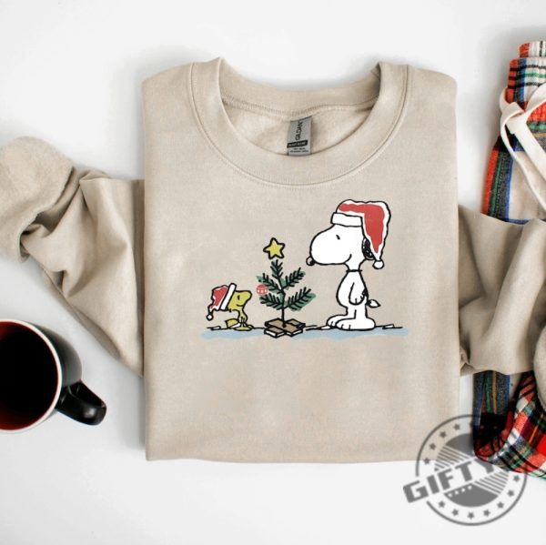 Snoopy Christmas Shirt Vintage Christmas Sweatshirt Christmas Cartoon Dog Hoodie Charlie Christmas Tshirt Cartoon Shirt giftyzy 1