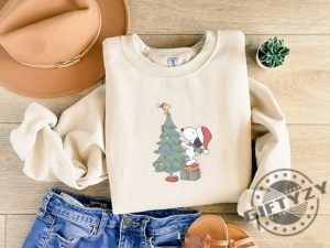 Snoopy Christmas Sweatshirt Vintage Christmas Tshirt Christmas Cartoon Dog Hoodie Charlie Christmas Shirt giftyzy 3