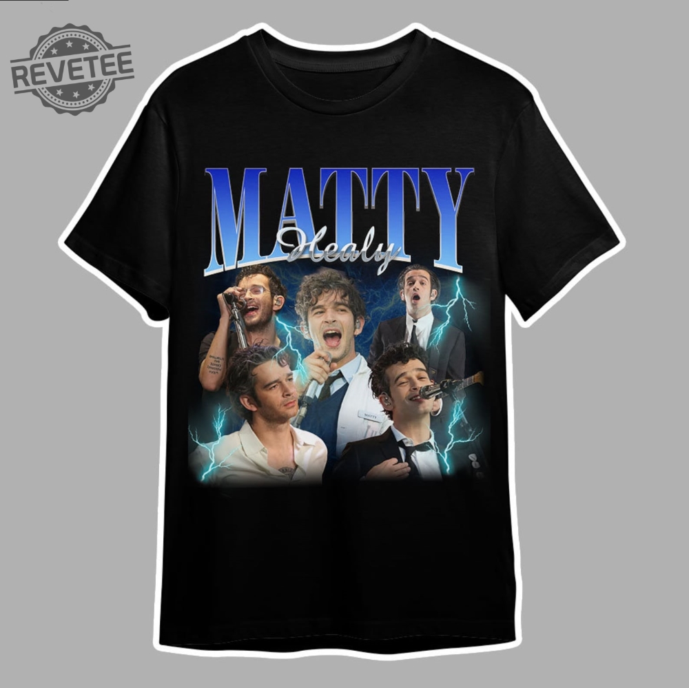 Mattyhealy Vintage Graphic 90S Tshirt Pop Rock Band Homage Graphic T Shirt Unisex Bootleg Retro 90S Fans Tee Custom Photo Shirt Unique