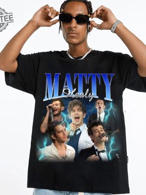 Mattyhealy Vintage Graphic 90S Tshirt Pop Rock Band Homage Graphic T Shirt Unisex Bootleg Retro 90S Fans Tee Custom Photo Shirt Unique revetee 2 1