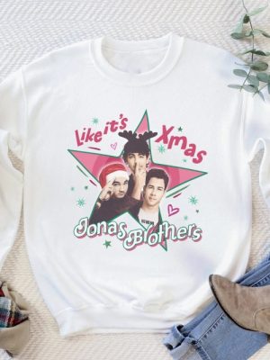 Jonas Brothers Christmas Sweatshirt Jonas Brothers Tshirt Jonas Brothers Tour Shirt Jonas Brothers Santa Sweater Jonas Brothers Tour Tee Unique revetee 2