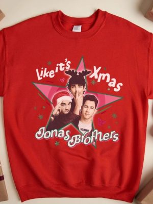 Jonas Brothers Christmas Sweatshirt Jonas Brothers Tshirt Jonas Brothers Tour Shirt Jonas Brothers Santa Sweater Jonas Brothers Tour Tee Unique revetee 6