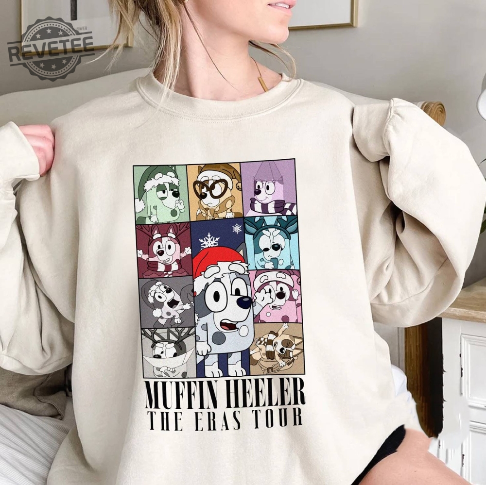 Muffin The Eras Tour Shirt Bluey Muffin Shirt Muffin Heeler Time Out Tour Shirt Muffin Heeler Shirt Muffin Madness Bluey Family Shirts Unique