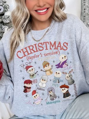 Merry Swiftmas Sweatshirt Christmas Lights Shirt The Eras Tour Christmas Shirt Christmas Tree Farm Shirt Music Country Tee Gift For Fan Unique revetee 2