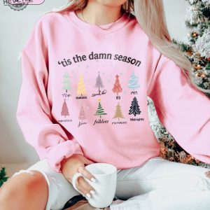 Vintage Tis The Damn Season Shirt Christmas Tree Shirt Eras Tour Shirt Swift Xmas Ugly Christmas Shirt Tis The Damn Season Shirt Unique revetee 2