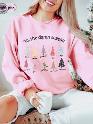 Vintage Tis The Damn Season Shirt Christmas Tree Shirt Eras Tour Shirt Swift Xmas Ugly Christmas Shirt Tis The Damn Season Shirt Unique revetee 2