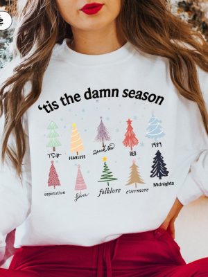 Vintage Tis The Damn Season Shirt Christmas Tree Shirt Eras Tour Shirt Swift Xmas Ugly Christmas Shirt Tis The Damn Season Shirt Unique revetee 3