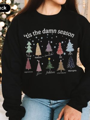 Vintage Tis The Damn Season Shirt Christmas Tree Shirt Eras Tour Shirt Swift Xmas Ugly Christmas Shirt Tis The Damn Season Shirt Unique revetee 4