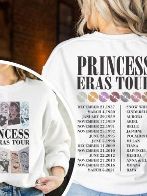 Princess Eras Tour Sweatshirt Disney Princess Sweater Disney Girl Trip Disney World Sweatshirt Disney Princess Sweatshirt Unique revetee 2