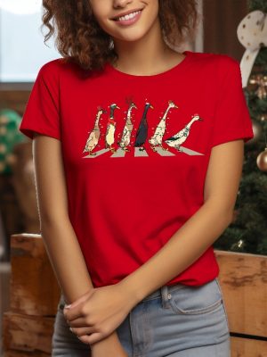 Christmas Duck Sweatshirt Funny Duck Christmas Sweatshirt Santa Ducks Merry Christmas Shirt Duck Lover Unique revetee 3