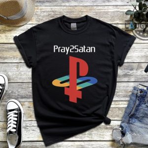 pray2satan shirt sweatshirt hoodie mens womens kids sony playstation pray2satan tshirts metallica band kirk hammett wearing pray2satan tee laughinks 1