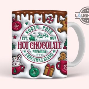 the grinch coffee mug camping mug travel mug all over printed christmas blend hot cocoa premium 11oz 15oz mugs 3d puffy north pole xmas est 1897 cups laughinks 4