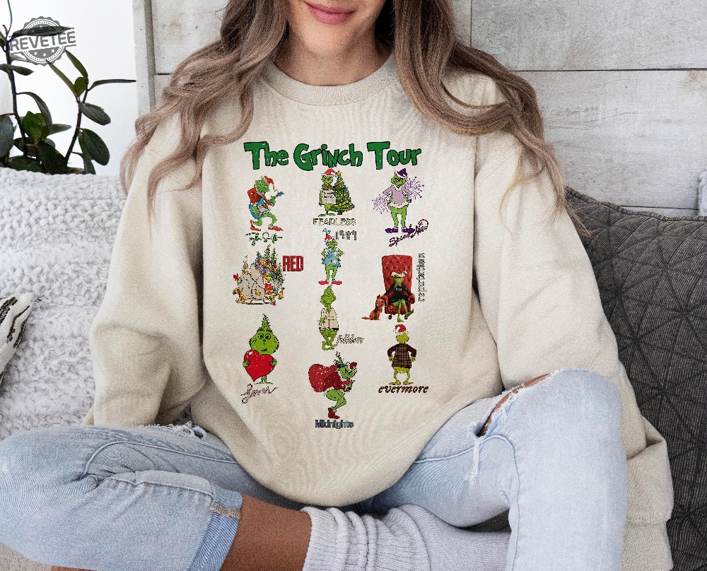 Christmas Ts Shirt The Grinch Tour The Grinch In My Grinch Eras Sweatshirt Grinch Tour Sweatshirt Grinch Christmas Sweatshirt Unique