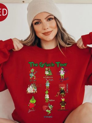 Christmas Ts Shirt The Grinch Tour The Grinch In My Grinch Eras Sweatshirt Grinch Tour Sweatshirt Grinch Christmas Sweatshirt Unique revetee 3 1