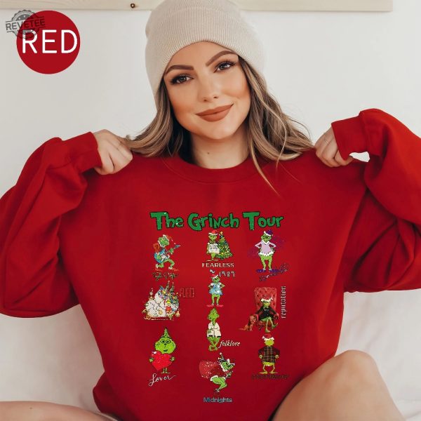 Christmas Ts Shirt The Grinch Tour The Grinch In My Grinch Eras Sweatshirt Grinch Tour Sweatshirt Grinch Christmas Sweatshirt Unique revetee 3 1