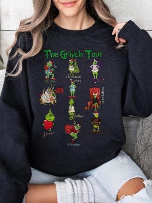 Christmas Ts Shirt The Grinch Tour The Grinch In My Grinch Eras Sweatshirt Grinch Tour Sweatshirt Grinch Christmas Sweatshirt Unique revetee 4