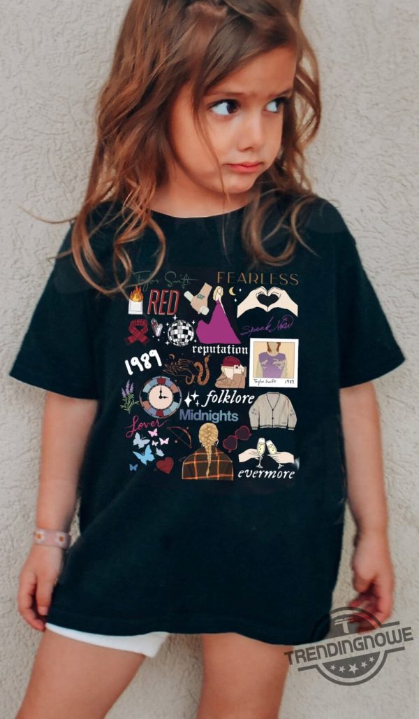 Vintage Taylor Kid Shirt Swiftie Merch Shirt Vintage The Eras Tour 2023 Midnights Concert Shirt Tour 2023 Shirt Lover Album Shirt trendingnowe.com 2