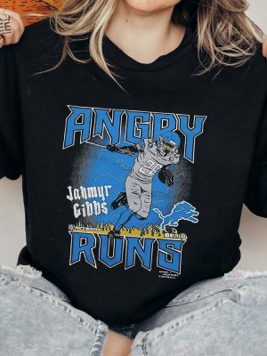 Angry Runs Lions Jahmyr Gibbs Shirt Angry Runs Lions Jahmyr Gibbs Sweatshirt Angry Runs T Shirt Unique revetee 2