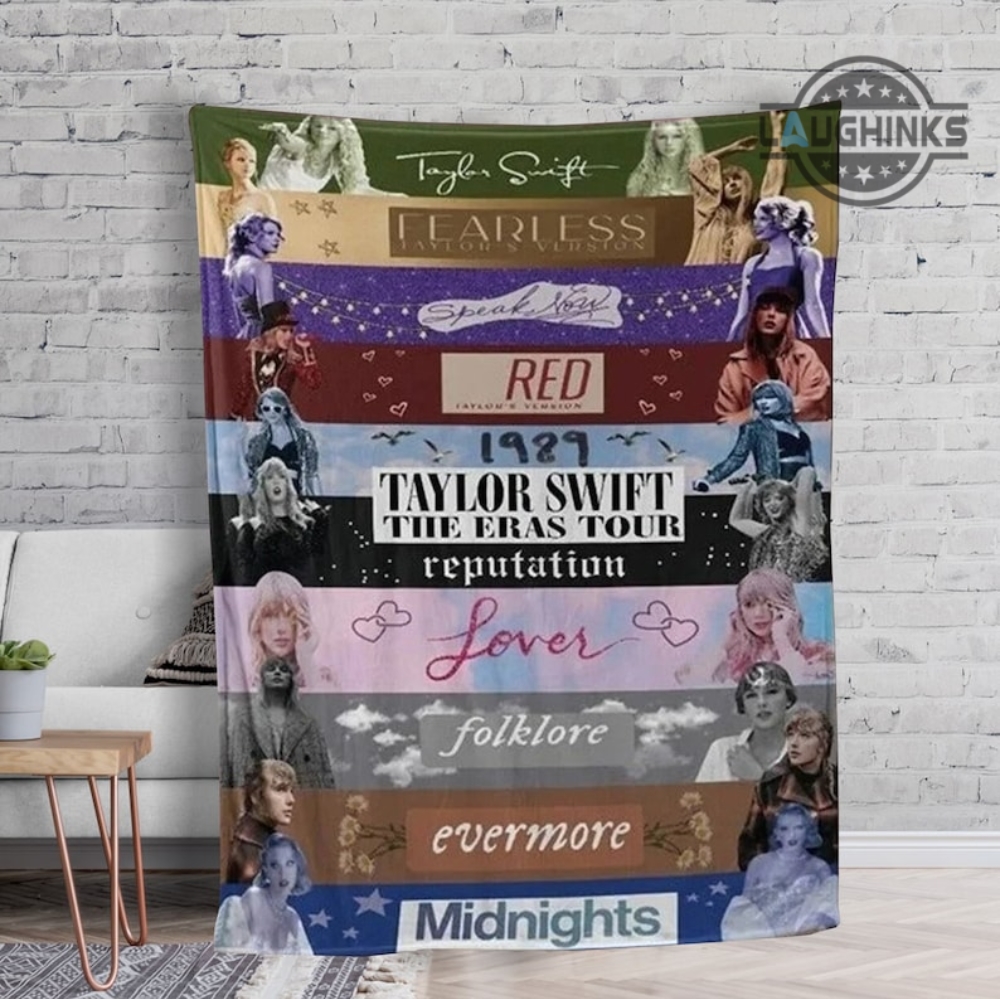 Taylor Swift Eras Tour Blanket Swifties Taylors Albums 2023 Eras