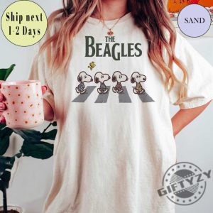 The Beagles Snoopy Shirt Merch Gift Abbey Road Fall Dogs Inspired Hoodie Funny Beatles Inspired Dog Lovers Sweatshirt For Dog Mom And Dad Shirt giftyzy 5