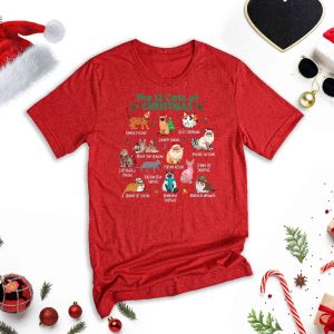 The 12 Cats Of Christmas Shirt Christmas Cats Shirt Cat Lover Christmas Cat Holiday Shirt Cute Christmas Cat Unique revetee 4