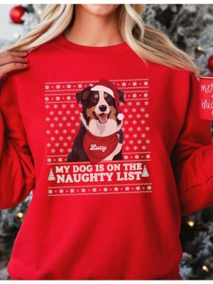 Personalized Australian Shepherd Christmas Sweatshirt Australian Shepherd Australian Shepherd Gifts Aussie Shepherd Aussie Shepherd Xmas Unique revetee 2