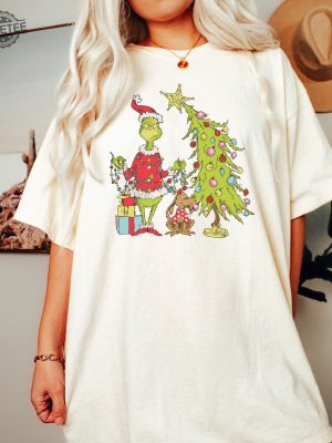 Grinch Christmas Tree Shirt Grinch Christmas Shirt Christmas Shirt Grinchmas Shirt Cute Christmas Shirts Christmas Gift Unique revetee 2