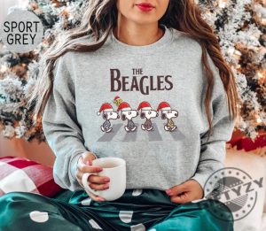 Snoopy Shirt The Beagles Sweatshirt Abbey Road Inspired Hoodie Fall Dogs Tshirt Funny Beatles Inspired Apparel giftyzy 4