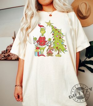 Grinch Christmas Tree Shirt Grinch Christmas Hoodie Christmas Grinchmas Sweatshirt Cute Christmas Tshirt Christmas Gift giftyzy 4