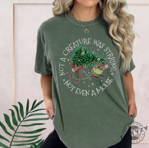 Cute Jaq And Gus Christmas Lights Shirt Not A Creature Was Stirring Tshirt Jaq And Gus Gus Xmas Hoodie Cinderella Shirt giftyzy 5