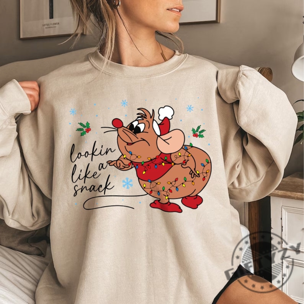 Cute Gus Gus Shirt Disneyland Christmas Sweatshirt Looking Like A Snack Hoodie Christmas Kids Shirt Family Christmas Tshirt Christmas Gifts