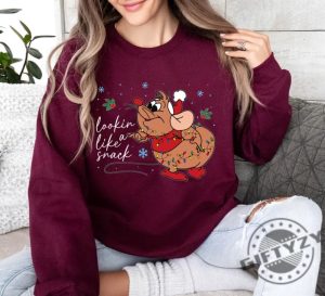 Cute Gus Gus Shirt Disneyland Christmas Sweatshirt Looking Like A Snack Hoodie Christmas Kids Shirt Family Christmas Tshirt Christmas Gifts giftyzy 4