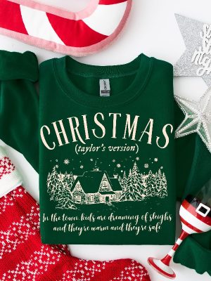 Christmas Taylor Version Sweatshirt Christmas Tree Farm Shirt Taylor Merch Christmas Swiftie Shirt Tis The Season Taylor Version Shirt Unique revetee 3