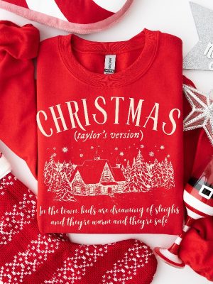 Christmas Taylor Version Sweatshirt Christmas Tree Farm Shirt Taylor Merch Christmas Swiftie Shirt Tis The Season Taylor Version Shirt Unique revetee 6