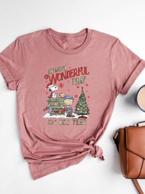 The Most Wonderful Time Of The Year Shirt Charlie And The Snoopy Christmas Shirt Christmas Tree Sweatshirt Christmas Kids Shirt Unique revetee 2