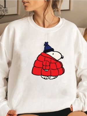 Snoopy Puffy Coat Air Freshener Shirt Unique revetee 3