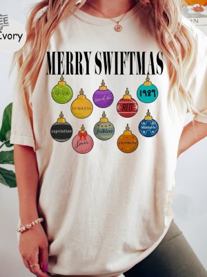 Merry Swiftmas Shirt Cute Famous Christmas Ball Shirt The Eras Tour Christmas Shirt The Eras Tour Christmas Ts Version Unique revetee 2