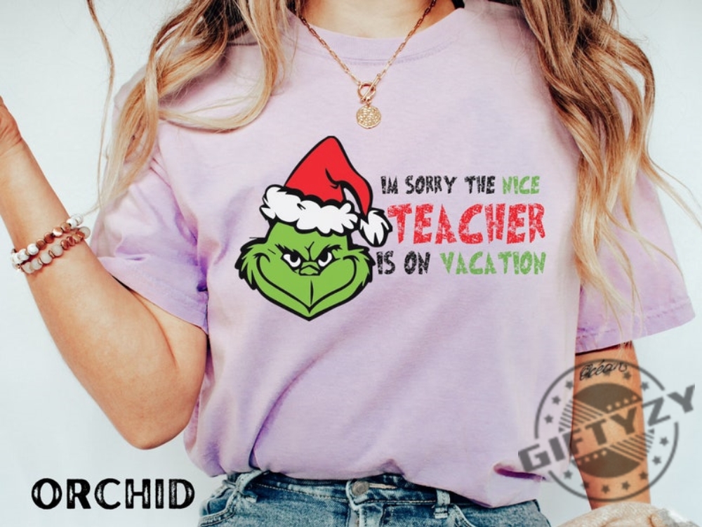 The Grinch Teacher Shirt Christmas Teacher Hoodie Shirt For Christmas Nice Teacher Tshirt Funny Teacher Sweatshirt Christmas Gift