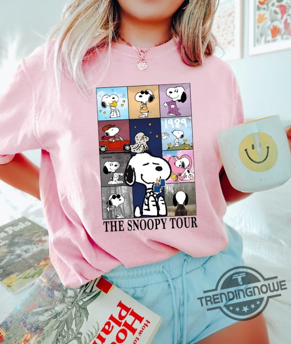 Swift Eras Tour Snoopy Sweatshirt Snoopy Dog Sweater Swiftie Eras Crewneck Lover Midnights Folklore T Shirt The Snoopy Tour Shirt trendingnowe.com 1