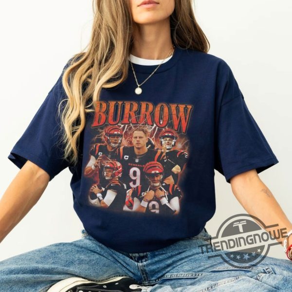 Vintage Joe Burrow Shirt Sweatshirt Quarterback Homage Graphic Unisex T Shirt Joe Burrow T Shirt trendingnowe.com 2