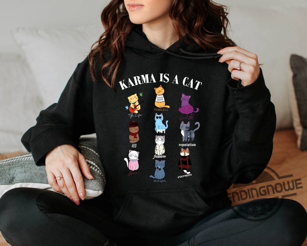 Karma Is A Cat Shirt Music Albums As Books Sweatshirt Fan Shirt Music Shirt Music Fan Album Sweatshirt 8 Karma Is A Cat Shirt Music Albums As Books Sweatshirt Fan Shirt Music Shirt Music Fan Album Sweatshirt trendingnowe.com 2