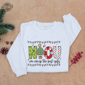 Nicu Nurse Christmas Sweatshirt Neonatal Icu Nurse Holiday Women Sweatshirt Christmas Nicu Crew Outfit Gift For Nicu Unique revetee 3