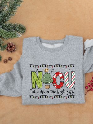 Nicu Nurse Christmas Sweatshirt Neonatal Icu Nurse Holiday Women Sweatshirt Christmas Nicu Crew Outfit Gift For Nicu Unique revetee 5