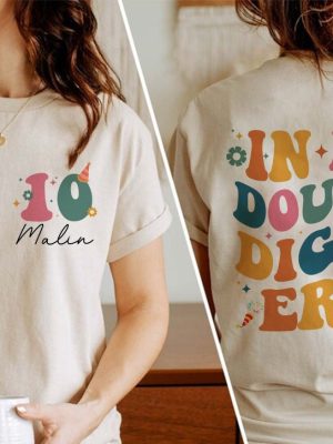 In My Double Digits Era Shirt 10Th Birthday Shirt Personalized Birthday Gifts Girls Birthday Party Tee 10 Year Old Birthday Gift Unique revetee 3