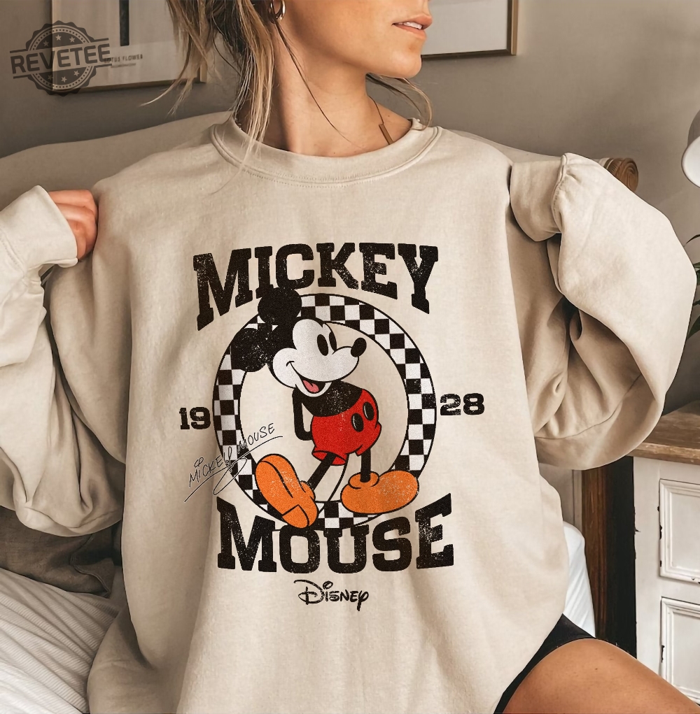 Mickey Mouse Est 1928 Sweatshirt Vintage Retro Mickey Shirts Custom Character Disney Group Matching Shirts Disneyworld Disneyland Shirt Unique