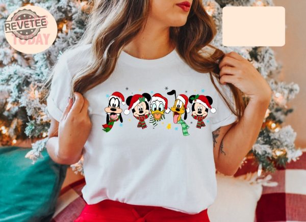 Vintage Mickey And Friend Christmas Shirt Disney Ears Christmas Shirt Disney Christmas Shirt Disney Trip Shirt Disney Family Christmas Shirt Unique revetee 4