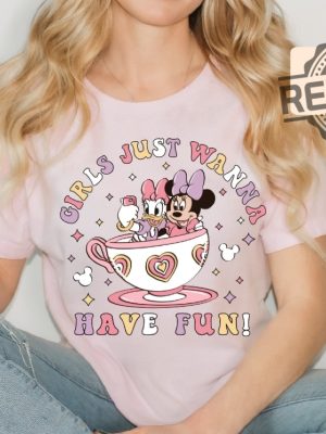 Disney Minnie Daisy Summer Shirt Girls Just Wanna Have Sun Disney Besties Shirt Disneyworld Shirt Disney Summer Shirt Unique revetee 2 1