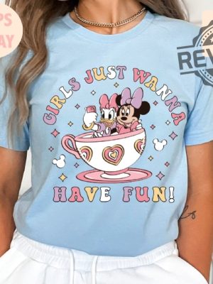 Disney Minnie Daisy Summer Shirt Girls Just Wanna Have Sun Disney Besties Shirt Disneyworld Shirt Disney Summer Shirt Unique revetee 4 1