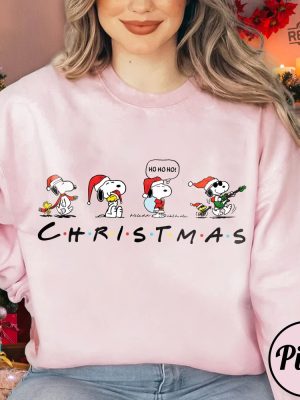 Snoopy Christmas Sweatshirt Christmas Snoopy Shirt Christmas Cartoon Dog Sweatshirt Christmas Gifts Xmas Kids Crewneck Gift For Mom Unique revetee 4